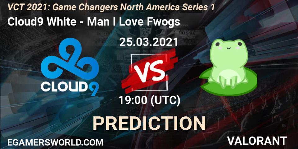 Cloud9 White vs Man I Love Fwogs: Match Prediction. 25.03.2021 at 19:00, VALORANT, VCT 2021: Game Changers North America Series 1