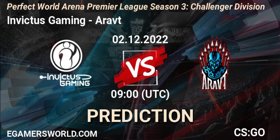 Invictus Gaming vs Aravt: Match Prediction. 02.12.22, CS2 (CS:GO), Perfect World Arena Premier League Season 3: Challenger Division