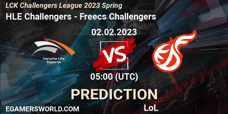 HLE Challengers vs Freecs Challengers: Match Prediction. 02.02.23, LoL, LCK Challengers League 2023 Spring