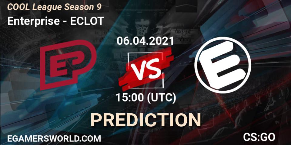 Enterprise vs ECLOT: Match Prediction. 06.04.2021 at 15:00, Counter-Strike (CS2), COOL League Season 9