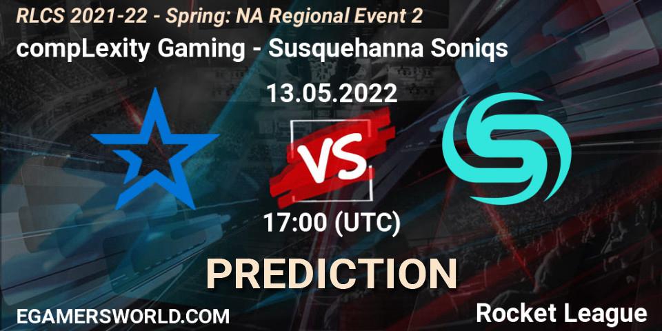 compLexity Gaming vs Susquehanna Soniqs: Match Prediction. 13.05.22, Rocket League, RLCS 2021-22 - Spring: NA Regional Event 2
