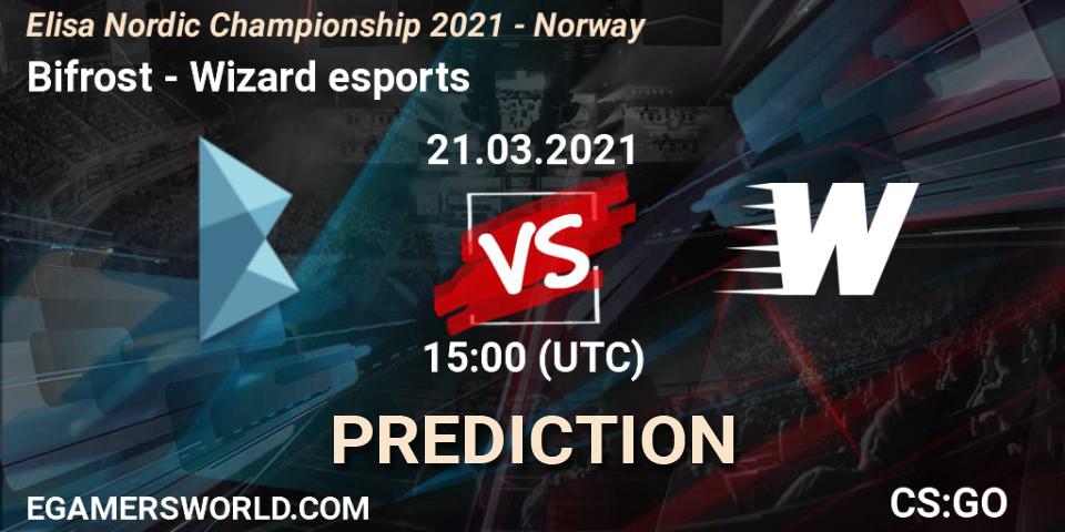 Bifrost vs Wizard esports: Match Prediction. 21.03.2021 at 15:00, Counter-Strike (CS2), Elisa Nordic Championship 2021 - Norway
