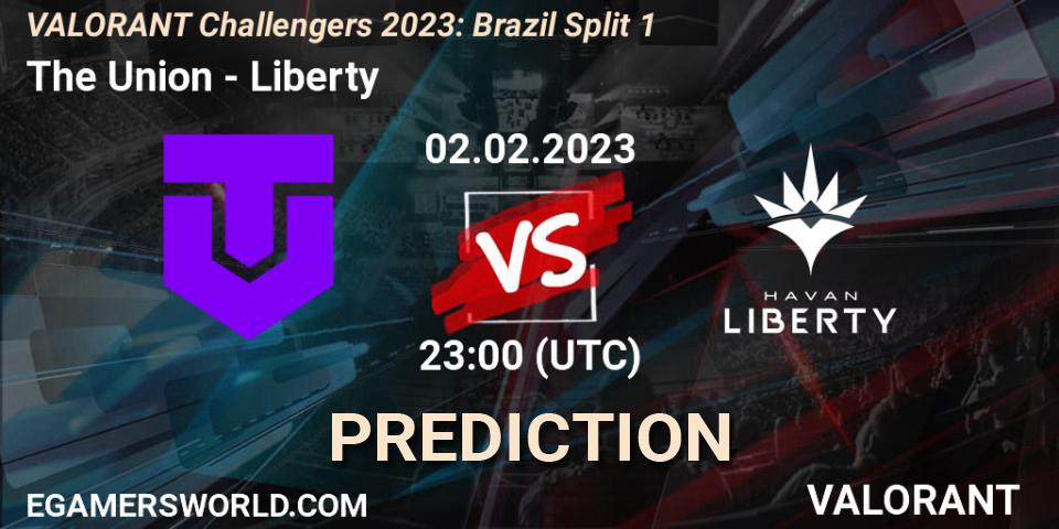 The Union vs Liberty: Match Prediction. 02.02.23, VALORANT, VALORANT Challengers 2023: Brazil Split 1