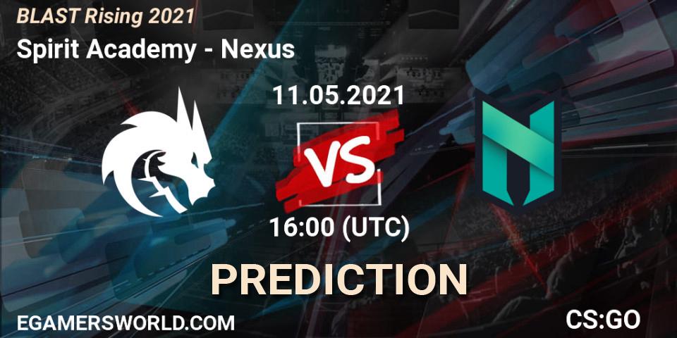 Spirit Academy vs Nexus: Match Prediction. 11.05.2021 at 16:20, Counter-Strike (CS2), BLAST Rising 2021
