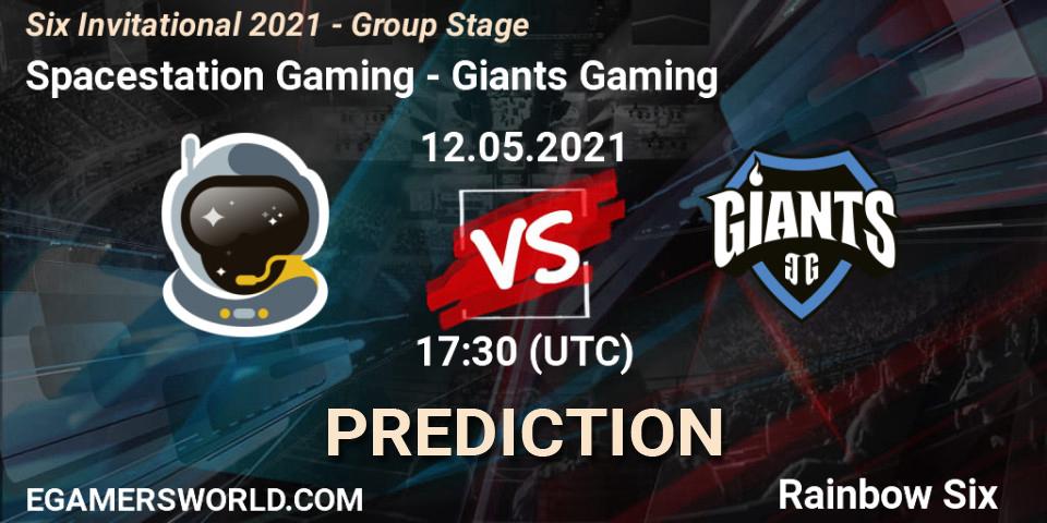 Spacestation Gaming vs Giants Gaming: Match Prediction. 12.05.21, Rainbow Six, Six Invitational 2021 - Group Stage