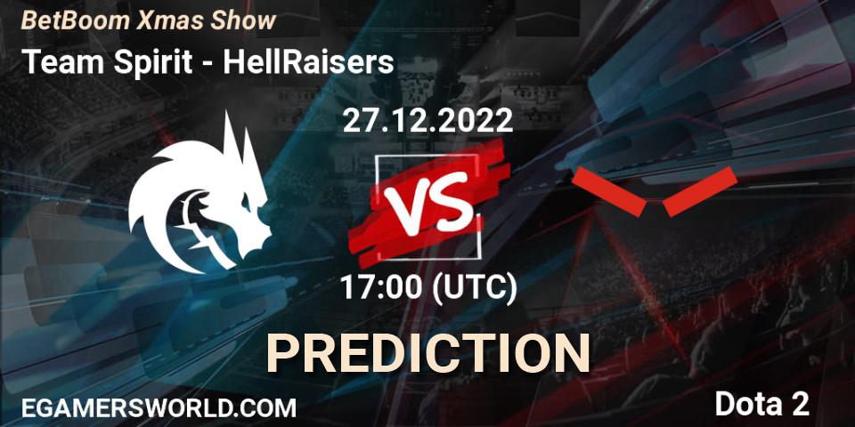 Team Spirit vs HellRaisers: Match Prediction. 27.12.22, Dota 2, BetBoom Xmas Show