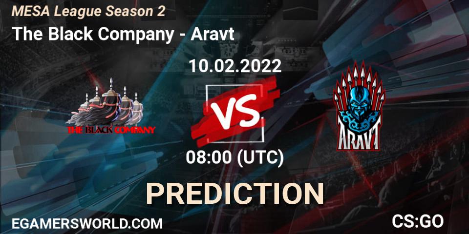 The Black Company vs Aravt: Match Prediction. 15.02.2022 at 08:00, Counter-Strike (CS2), MESA League Season 2