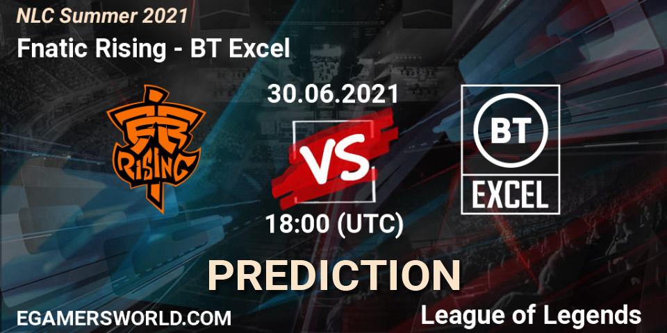Fnatic Rising vs BT Excel: Match Prediction. 30.06.21, LoL, NLC Summer 2021