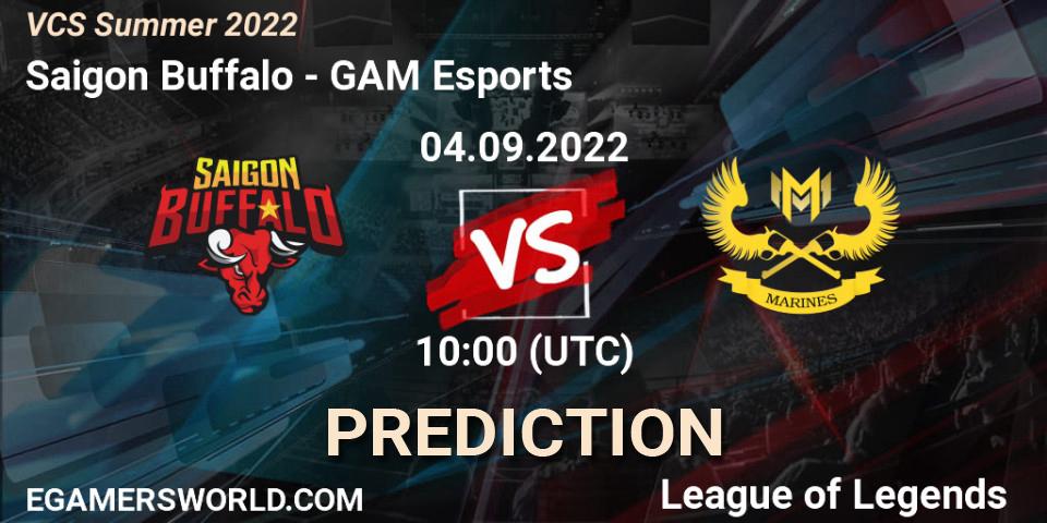 Saigon Buffalo vs GAM Esports: Match Prediction. 04.09.2022 at 10:00, LoL, VCS Summer 2022