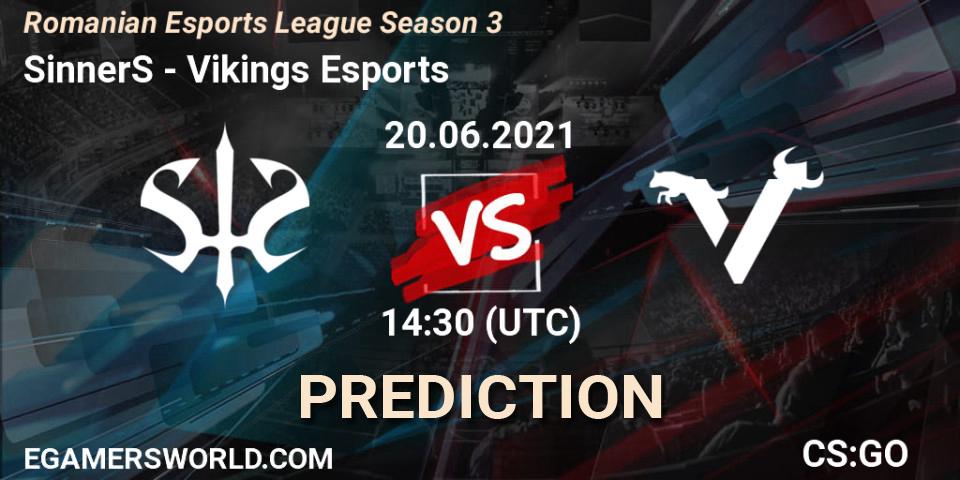 SinnerS vs Vikings Esports: Match Prediction. 20.06.21, CS2 (CS:GO), Romanian Esports League Season 3