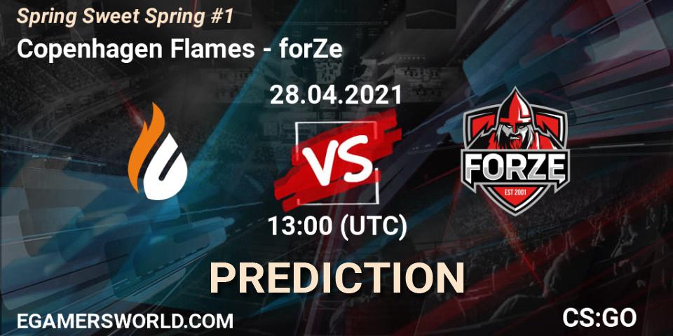 Copenhagen Flames vs forZe: Match Prediction. 28.04.21, CS2 (CS:GO), Spring Sweet Spring #1