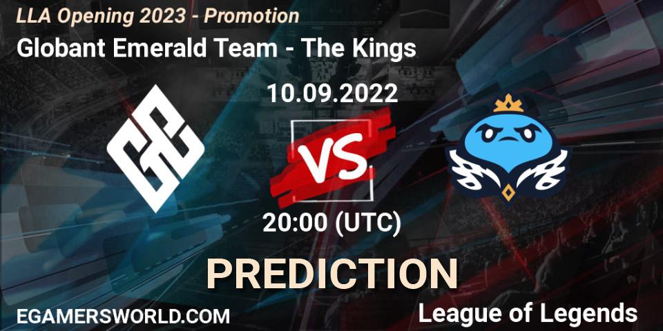 Globant Emerald Team vs The Kings: Match Prediction. 11.09.22, LoL, LLA Opening 2023 - Promotion