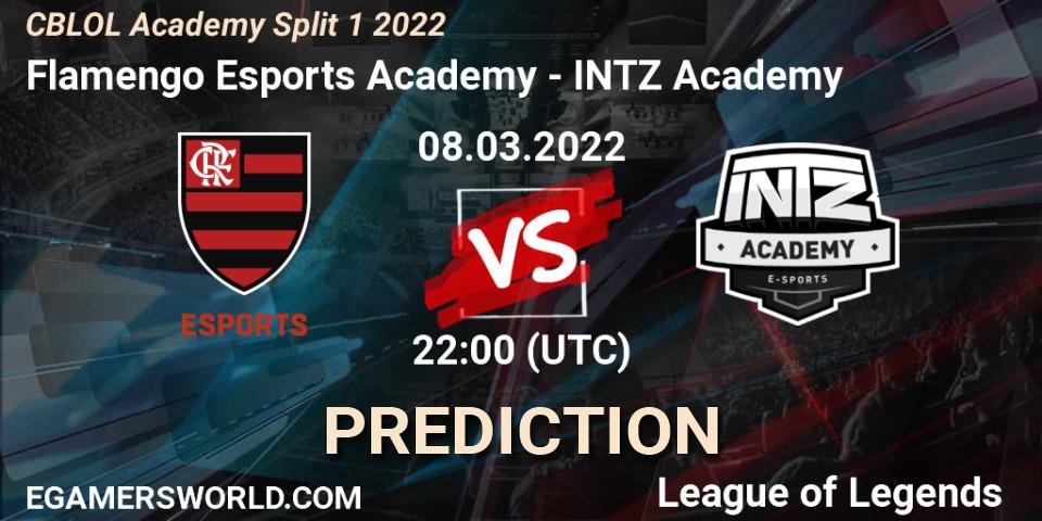 Flamengo Esports Academy vs INTZ Academy: Match Prediction. 08.03.2022 at 22:00, LoL, CBLOL Academy Split 1 2022