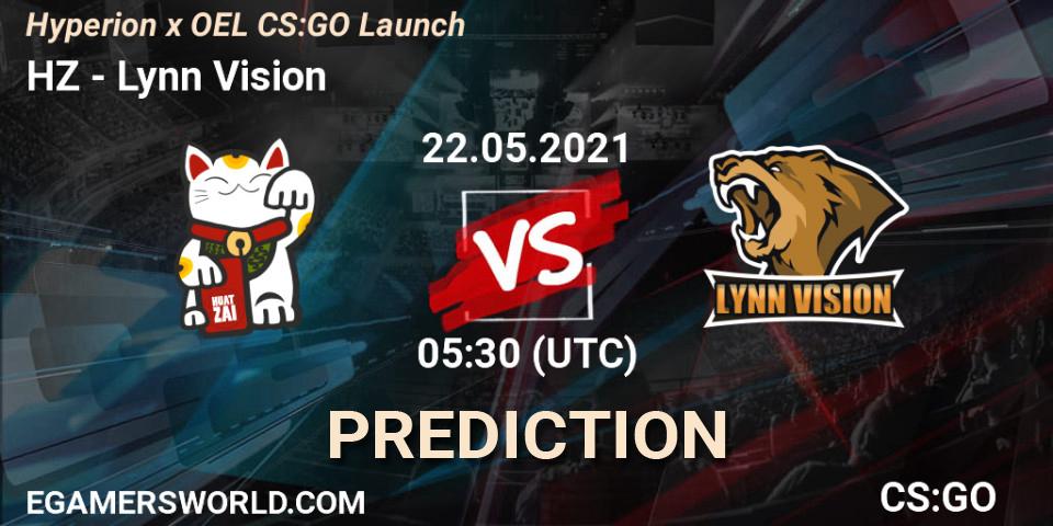 HZ vs Lynn Vision: Match Prediction. 22.05.21, CS2 (CS:GO), Hyperion x OEL CS:GO Launch