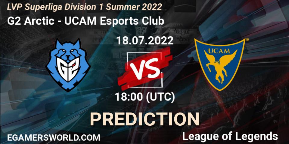 G2 Arctic vs UCAM Esports Club: Match Prediction. 18.07.22, LoL, LVP Superliga Division 1 Summer 2022