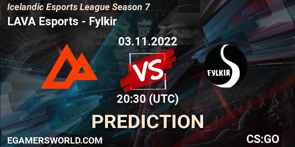 LAVA Esports vs Fylkir: Match Prediction. 03.11.22, CS2 (CS:GO), Icelandic Esports League Season 7