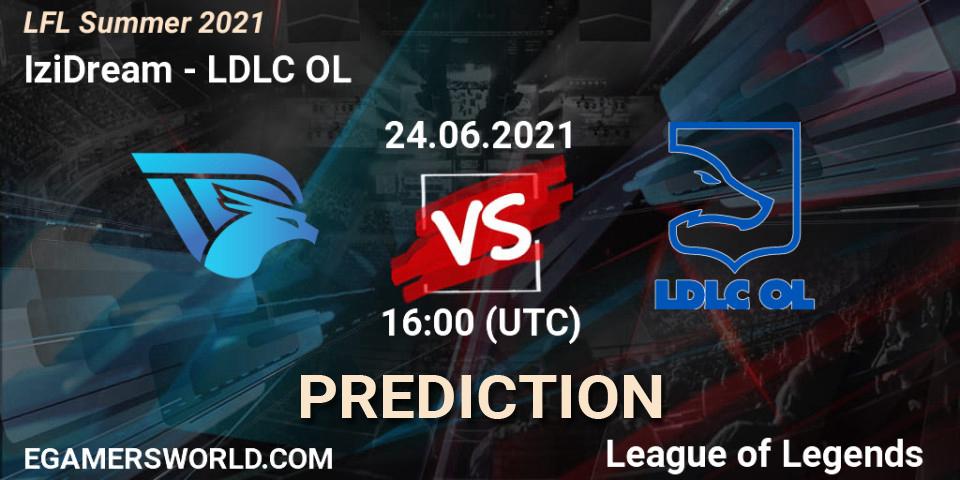 IziDream vs LDLC OL: Match Prediction. 24.06.21, LoL, LFL Summer 2021