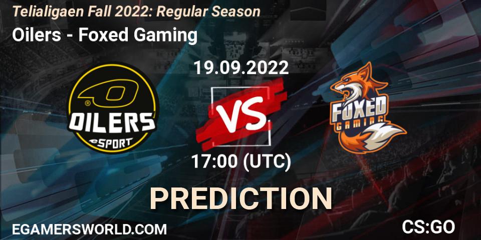 Oilers vs Foxed Gaming: Match Prediction. 19.09.2022 at 17:00, Counter-Strike (CS2), Telialigaen Fall 2022: Regular Season
