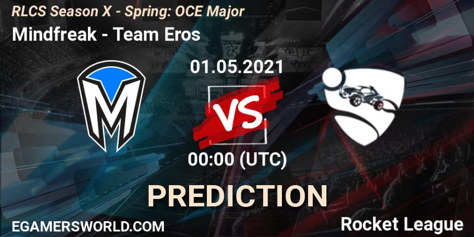 Mindfreak vs Team Eros: Match Prediction. 01.05.2021 at 00:00, Rocket League, RLCS Season X - Spring: OCE Major