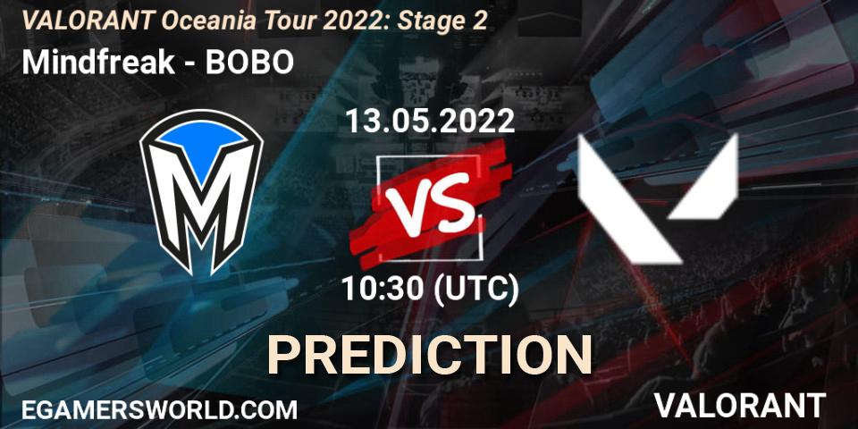 Mindfreak vs BOBO: Match Prediction. 13.05.2022 at 10:30, VALORANT, VALORANT Oceania Tour 2022: Stage 2