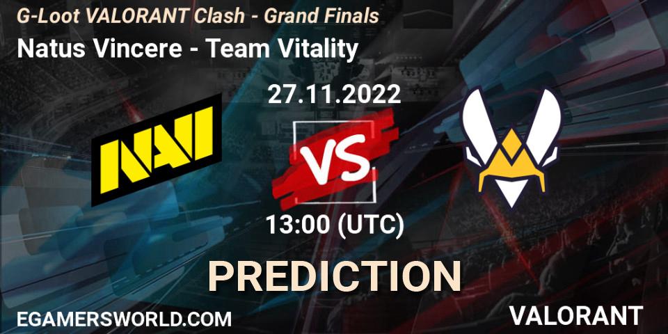 Natus Vincere vs Team Vitality: Match Prediction. 27.11.22, VALORANT, G-Loot VALORANT Clash - Grand Finals