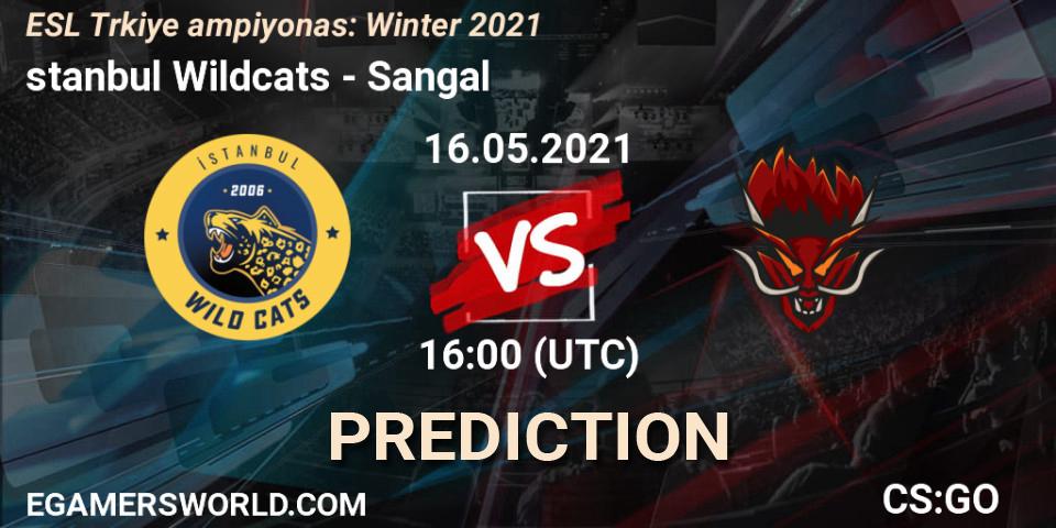 İstanbul Wildcats vs Sangal: Match Prediction. 16.05.2021 at 16:00, Counter-Strike (CS2), ESL Türkiye Şampiyonası: Winter 2021