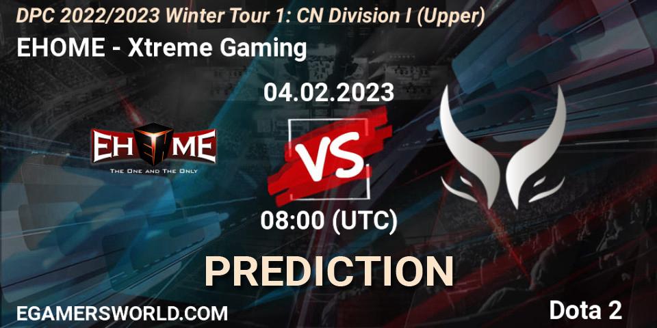 EHOME vs Xtreme Gaming: Match Prediction. 04.02.2023 at 10:56, Dota 2, DPC 2022/2023 Winter Tour 1: CN Division I (Upper)