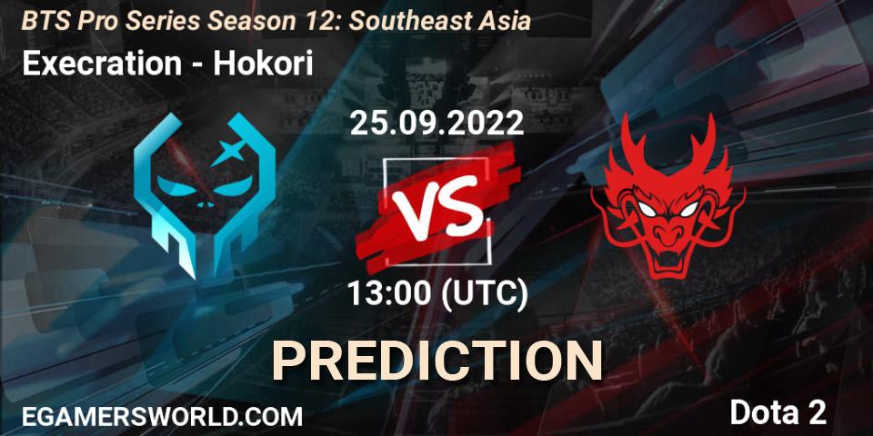 Execration vs Hokori: Match Prediction. 28.09.22, Dota 2, BTS Pro Series Season 12: Southeast Asia