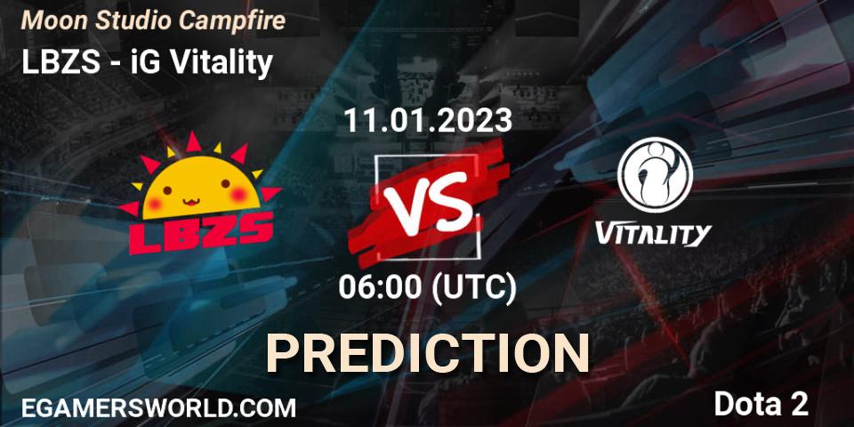 LBZS vs iG Vitality: Match Prediction. 11.01.2023 at 06:15, Dota 2, Moon Studio Campfire