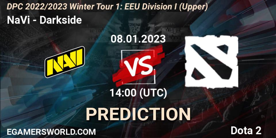 NaVi vs Darkside: Match Prediction. 08.01.2023 at 14:26, Dota 2, DPC 2022/2023 Winter Tour 1: EEU Division I (Upper)