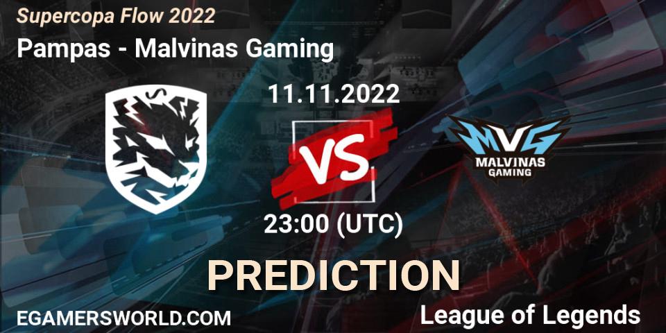 Pampas vs Malvinas Gaming: Match Prediction. 11.11.22, LoL, Supercopa Flow 2022