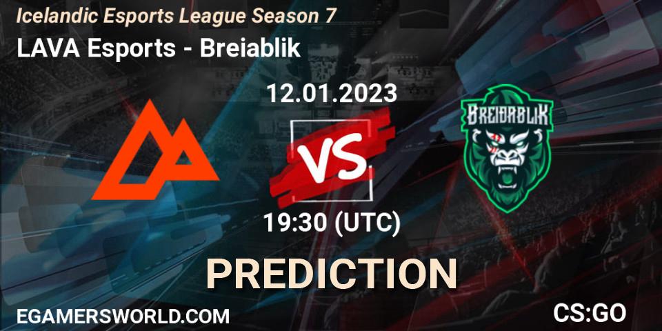 LAVA Esports vs Breiðablik: Match Prediction. 10.01.23, CS2 (CS:GO), Icelandic Esports League Season 7