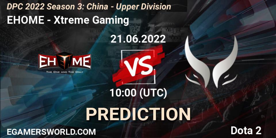 EHOME vs Xtreme Gaming: Match Prediction. 21.06.2022 at 10:01, Dota 2, DPC 2021/2022 China Tour 3: Division I