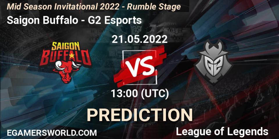 Saigon Buffalo vs G2 Esports: Match Prediction. 21.05.22, LoL, Mid Season Invitational 2022 - Rumble Stage