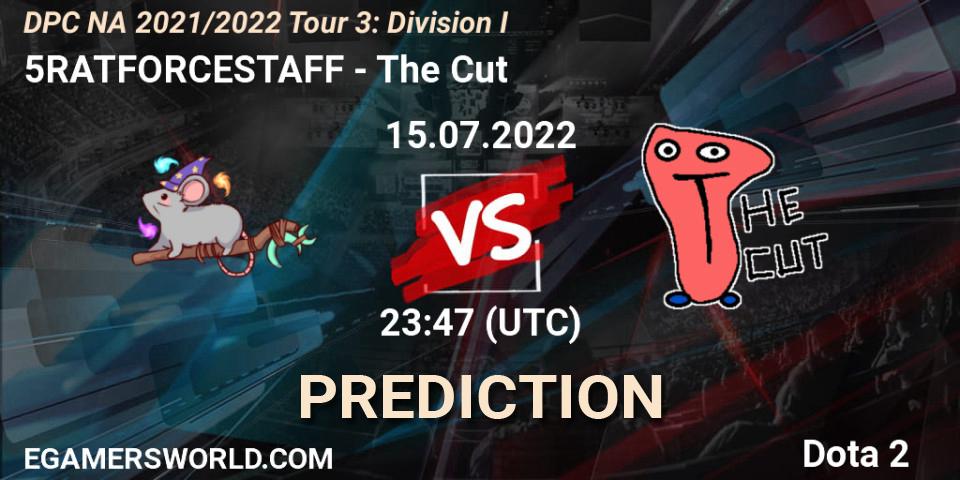 5RATFORCESTAFF vs The Cut: Match Prediction. 15.07.22, Dota 2, DPC NA 2021/2022 Tour 3: Division I