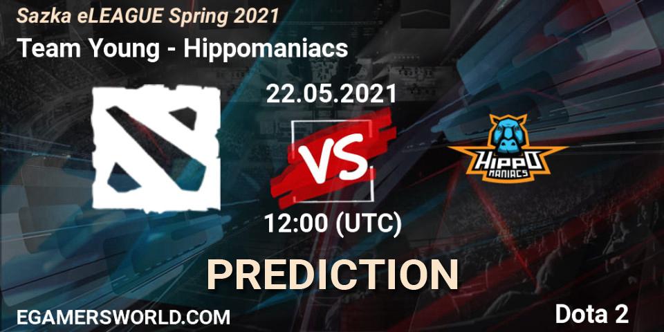 Team Young vs Hippomaniacs: Match Prediction. 22.05.2021 at 12:00, Dota 2, Sazka eLEAGUE Spring 2021