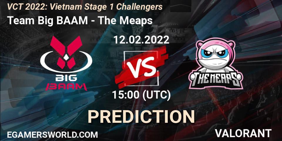 Team Big BAAM vs The Meaps: Match Prediction. 12.02.2022 at 15:30, VALORANT, VCT 2022: Vietnam Stage 1 Challengers