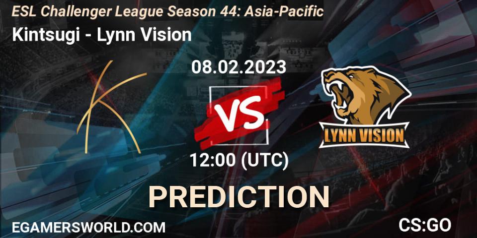 Kintsugi vs Lynn Vision: Match Prediction. 08.02.23, CS2 (CS:GO), ESL Challenger League Season 44: Asia-Pacific