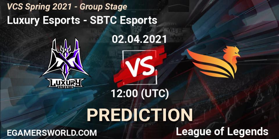 Luxury Esports vs SBTC Esports: Match Prediction. 02.04.2021 at 13:00, LoL, VCS Spring 2021 - Group Stage