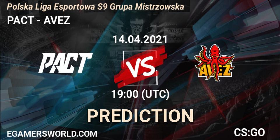 PACT vs AVEZ: Match Prediction. 14.04.21, CS2 (CS:GO), Polska Liga Esportowa S9 Grupa Mistrzowska