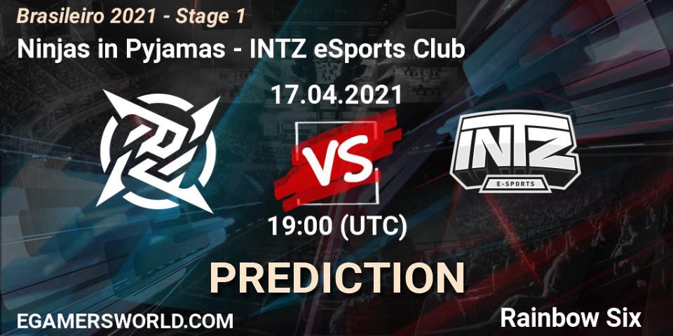 Ninjas in Pyjamas vs INTZ eSports Club: Match Prediction. 17.04.21, Rainbow Six, Brasileirão 2021 - Stage 1