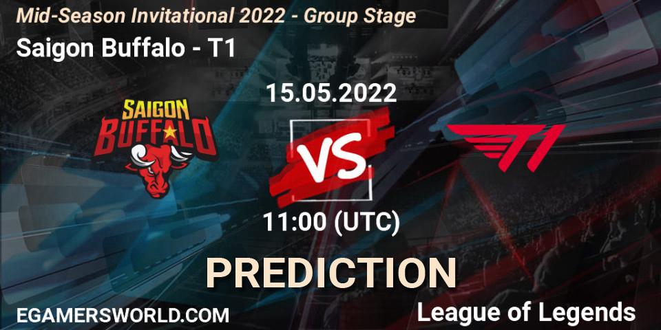 Saigon Buffalo vs T1: Match Prediction. 15.05.2022 at 11:00, LoL, Mid-Season Invitational 2022 - Group Stage