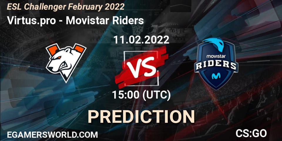 Virtus.pro vs Movistar Riders: Match Prediction. 11.02.2022 at 15:25, Counter-Strike (CS2), ESL Challenger February 2022