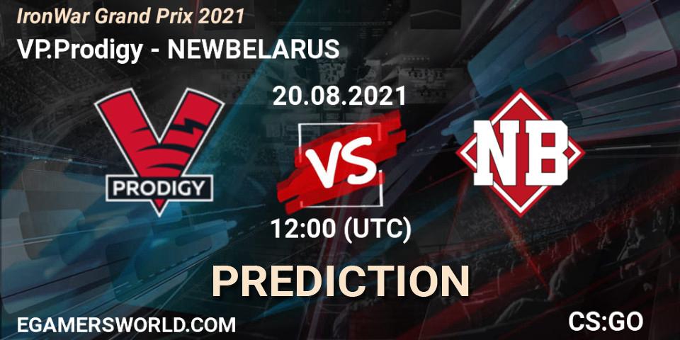 VP.Prodigy vs NEWBELARUS: Match Prediction. 20.08.2021 at 11:10, Counter-Strike (CS2), IronWar Grand Prix 2021