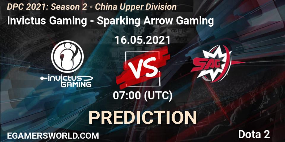 Invictus Gaming vs Sparking Arrow Gaming: Match Prediction. 16.05.2021 at 06:55, Dota 2, DPC 2021: Season 2 - China Upper Division
