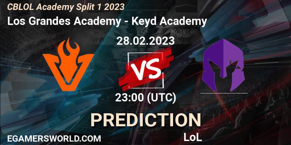 Los Grandes Academy vs Keyd Academy: Match Prediction. 28.02.2023 at 23:00, LoL, CBLOL Academy Split 1 2023