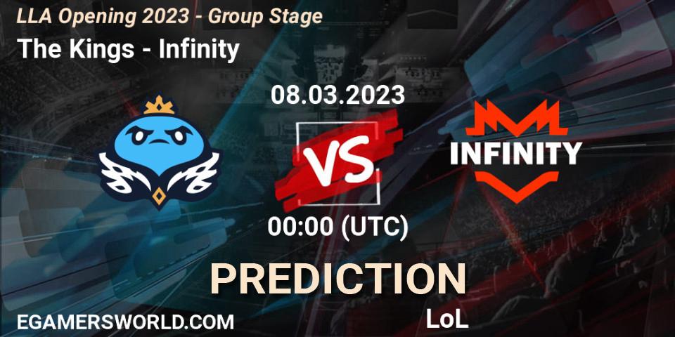 The Kings vs Infinity: Match Prediction. 08.03.23, LoL, LLA Opening 2023 - Group Stage