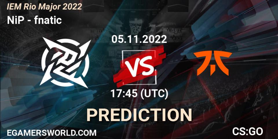 NiP vs fnatic: Match Prediction. 05.11.22, CS2 (CS:GO), IEM Rio Major 2022