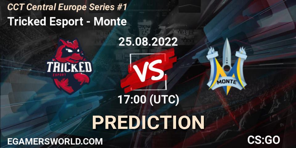 Tricked Esport vs Monte: Match Prediction. 25.08.2022 at 17:30, Counter-Strike (CS2), CCT Central Europe Series #1