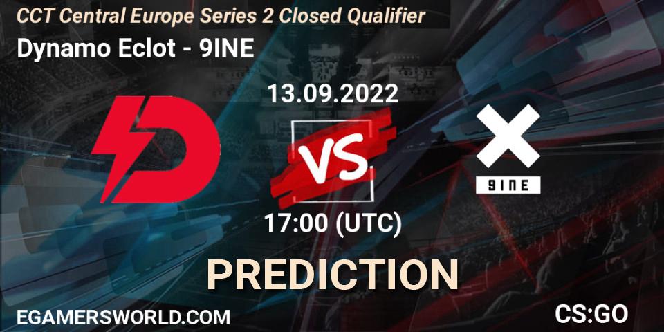 Dynamo Eclot vs 9INE: Match Prediction. 13.09.2022 at 17:00, Counter-Strike (CS2), CCT Central Europe Series 2 Closed Qualifier